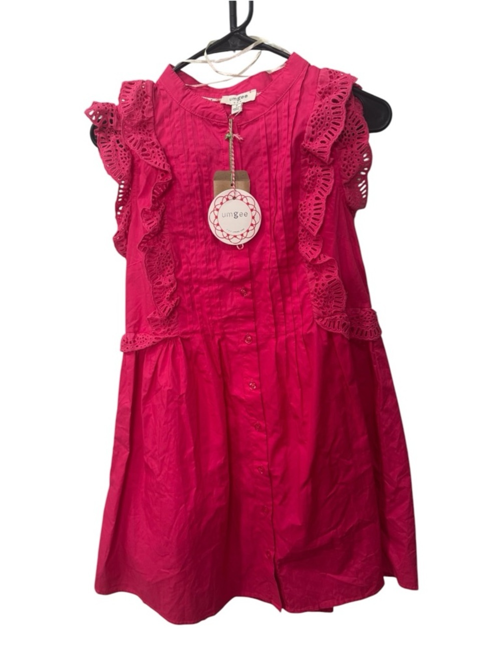 Umgee tiered ruffle sleeve tunic dress. NWT size S